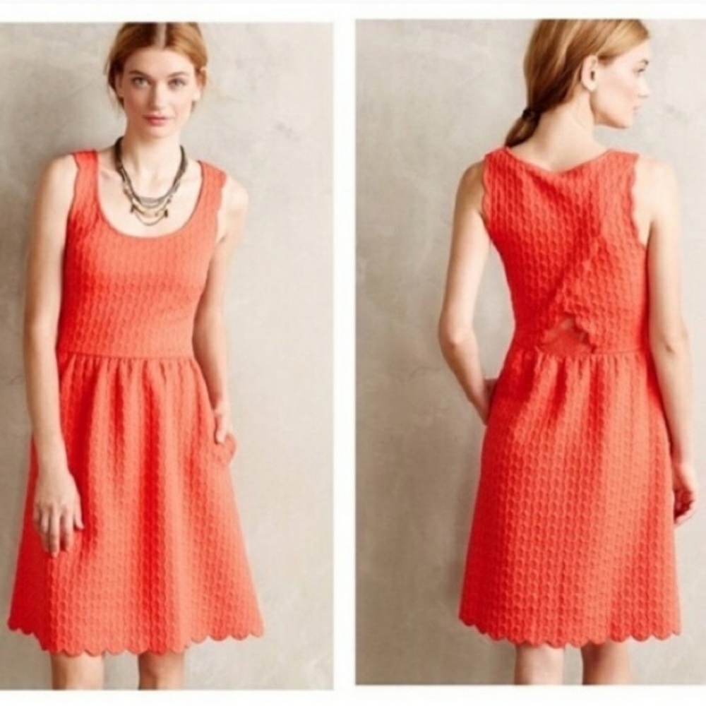 Euc Anthropologie Maeve scallop dress sz. XS